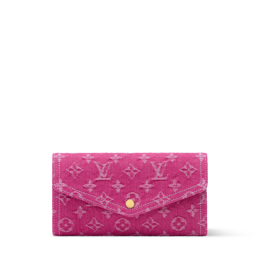 Sarah Wallet Monogram Denim - Women - Small Leather Goods | LOUIS